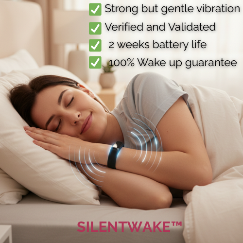 SILENTWAKE™ - Vibration Alarm Wristband