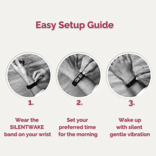SILENTWAKE™ - Vibration Alarm Wristband